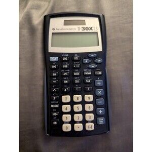 Calculator TI-30XIIS Scientific Calculator, Black/Blue Color Working